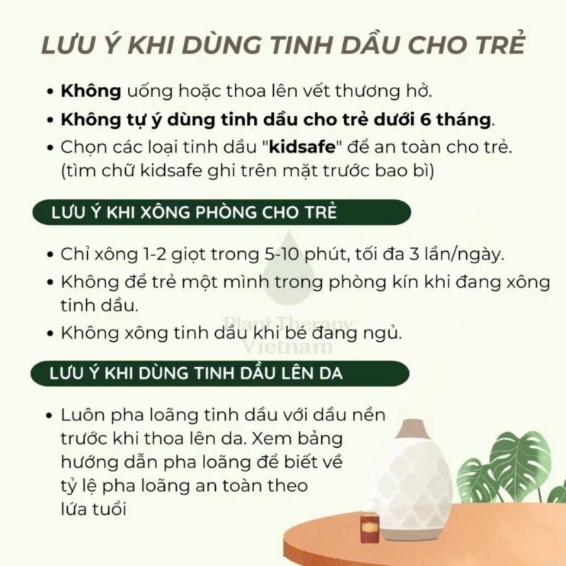 tinh dầu xông phòng em bé